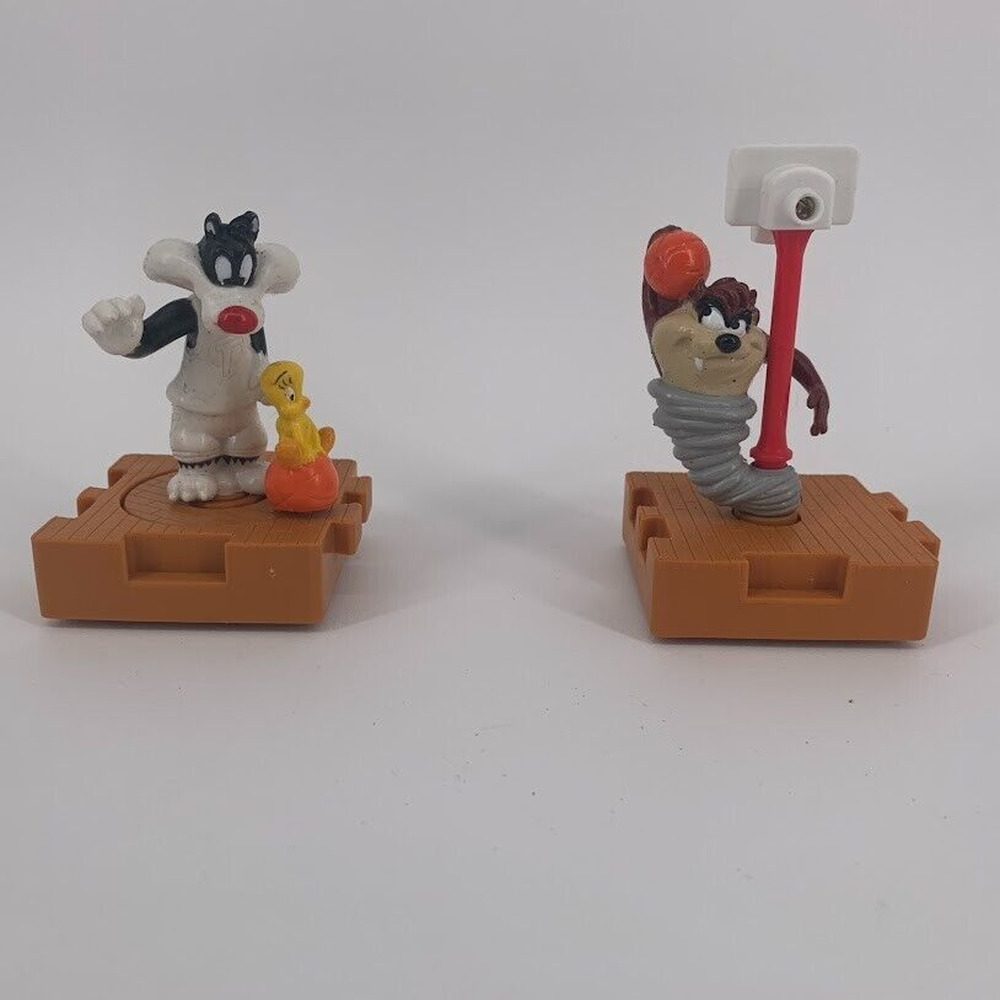 Sylvester Taz Space Jam Looney Tunes Collectible Vintage Figures Warner Bros McD